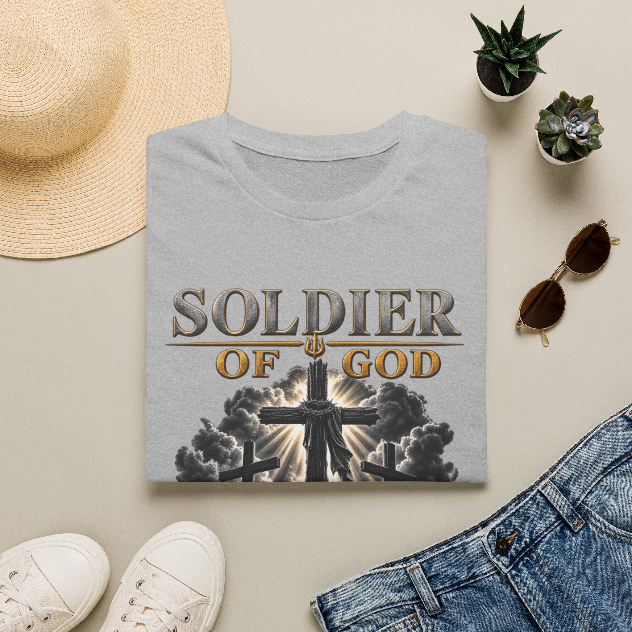 Soldier of God T-Shirt — Christian Cross Faith Tee
