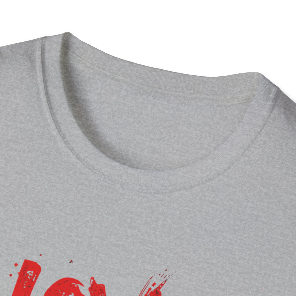 T-Shirt — "Love and Violence" Red Drip Graphic Tee