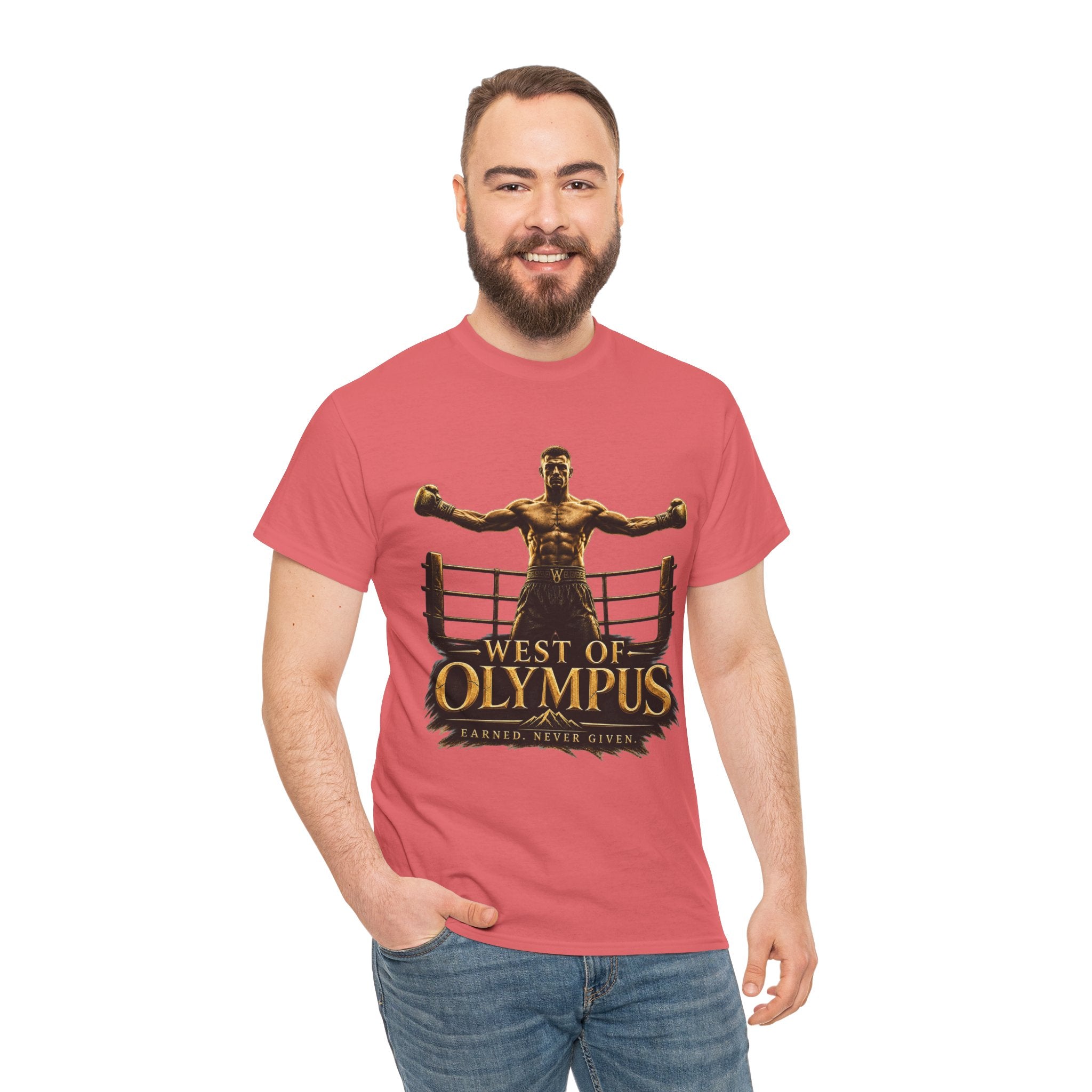 Boxer Champion T-Shirt – "West of Olympus" Gym Boxing Tee