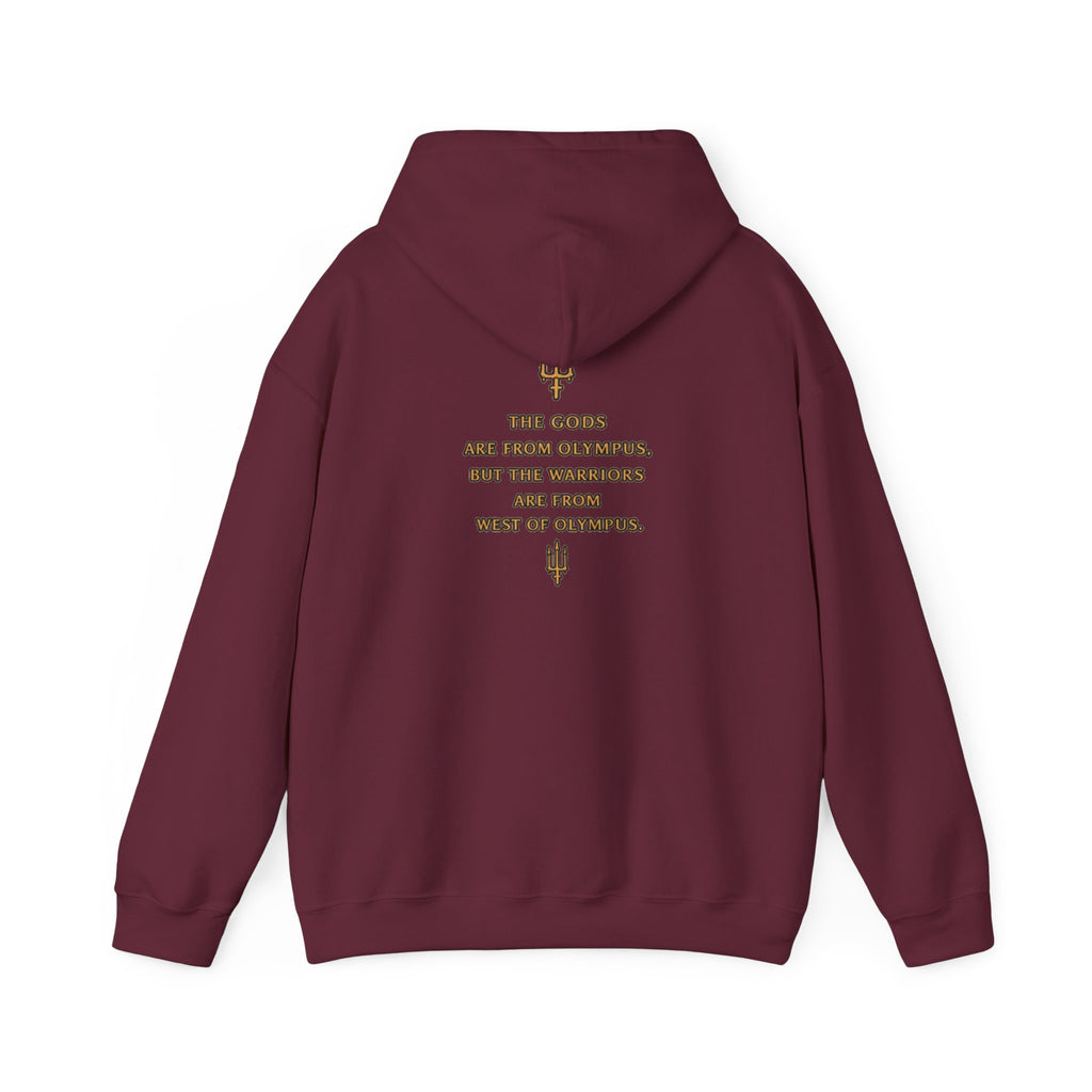 West of Olympus Hoodie — "Love and Violence" Mythic Graphic Sweatshirt