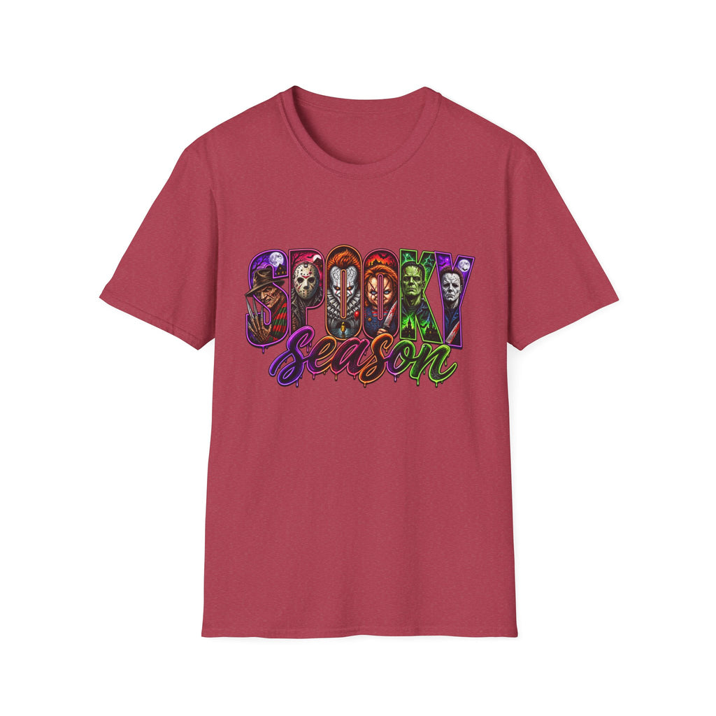 Spooky Season T-Shirt — Halloween Horror Movie Characters Graphic Tee