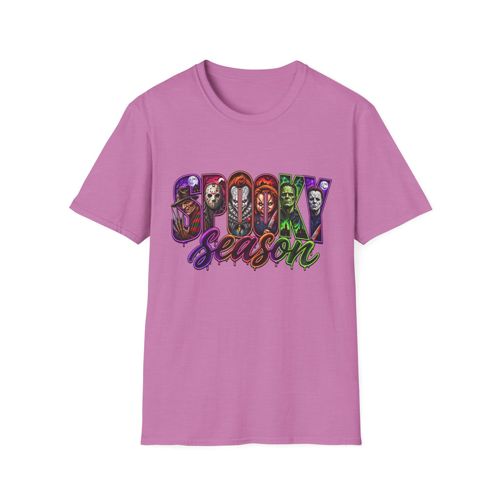 Spooky Season T-Shirt — Halloween Horror Movie Characters Graphic Tee