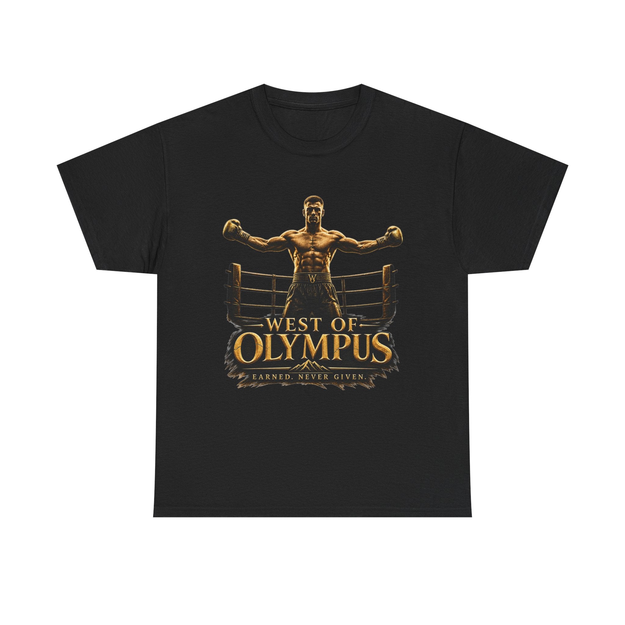 Boxer Champion T-Shirt – "West of Olympus" Gym Boxing Tee