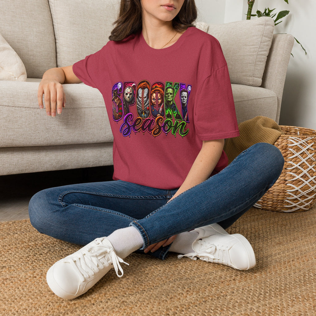 Spooky Season T-Shirt — Halloween Horror Movie Characters Graphic Tee