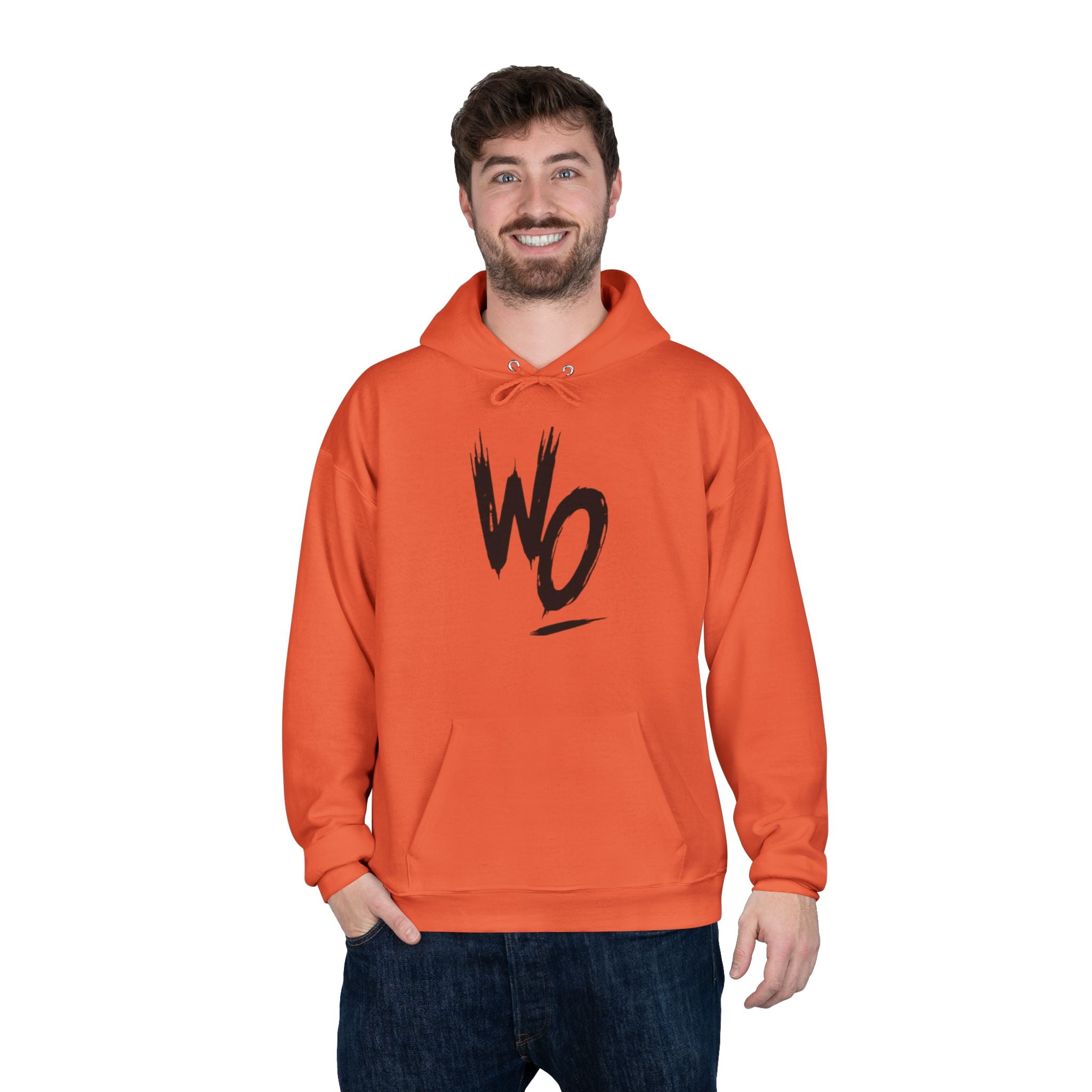 WO Brushstroke Hoodie — Minimal Graphic Pullover