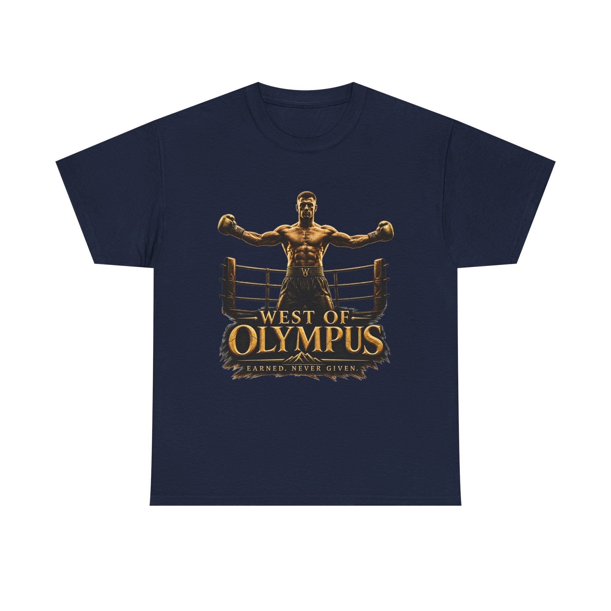 Boxer Champion T-Shirt – "West of Olympus" Gym Boxing Tee