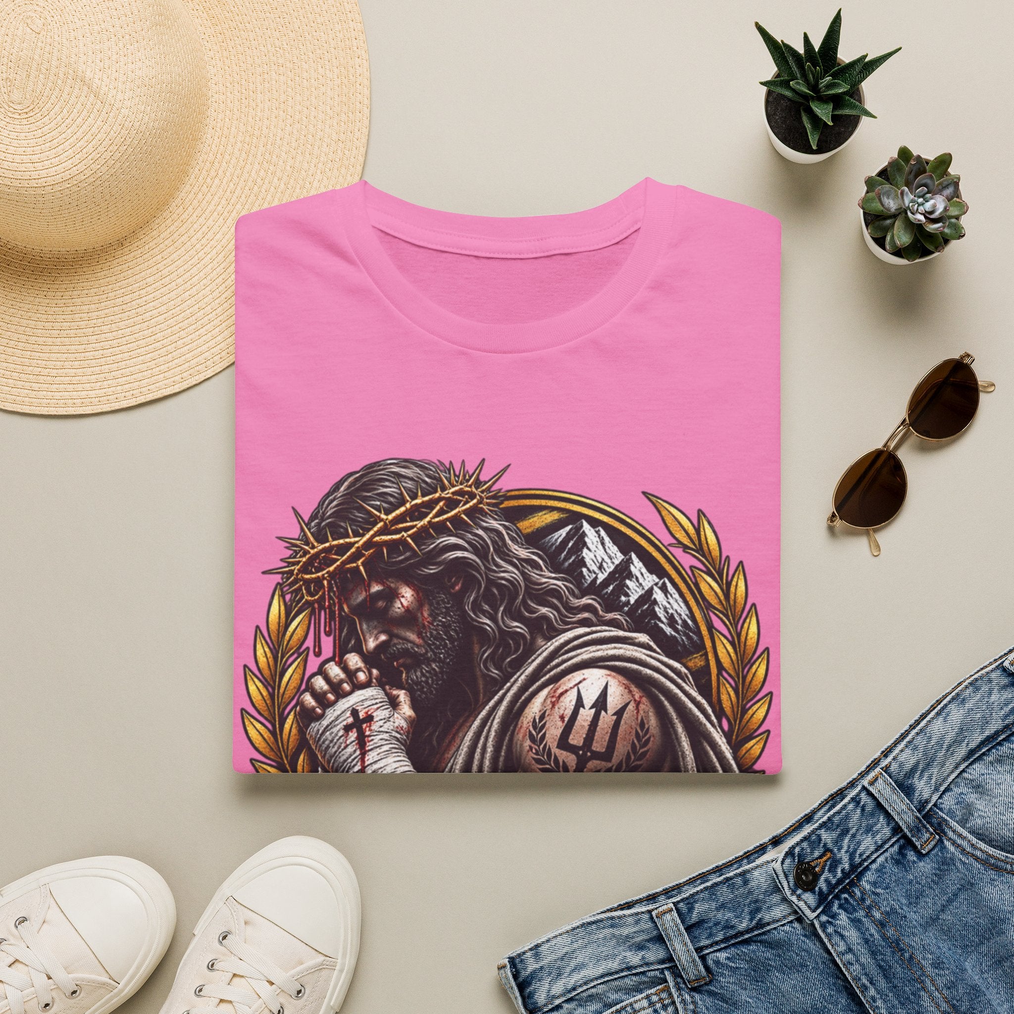 Saved Not Soft T-Shirt — Christian Jesus Crown of Thorns Faith Tee