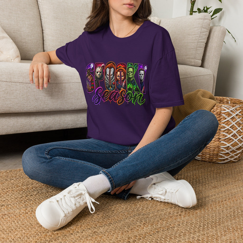 Spooky Season T-Shirt — Halloween Horror Movie Characters Graphic Tee