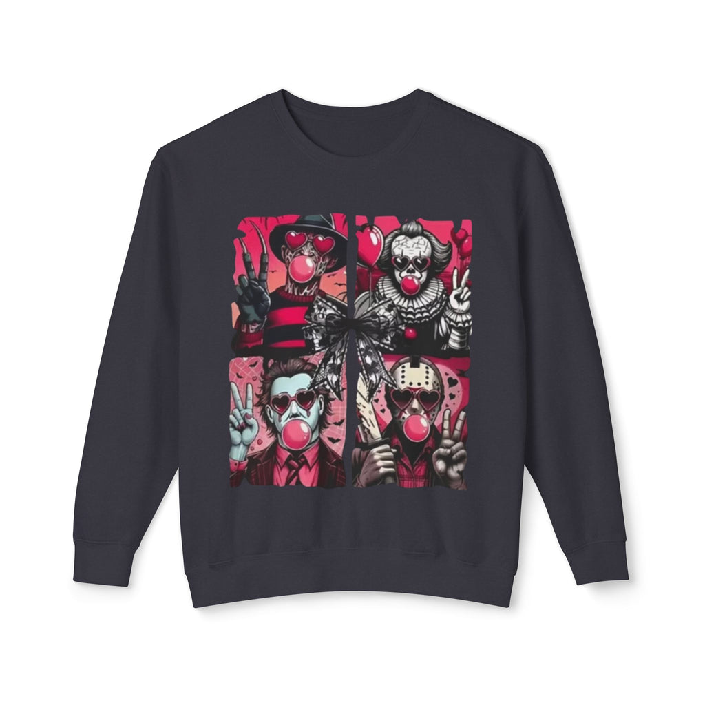 Creepy Clown Graphic Sweatshirt — Horror Circus Crewneck