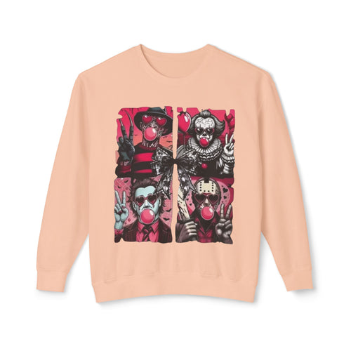 Creepy Clown Graphic Sweatshirt — Horror Circus Crewneck