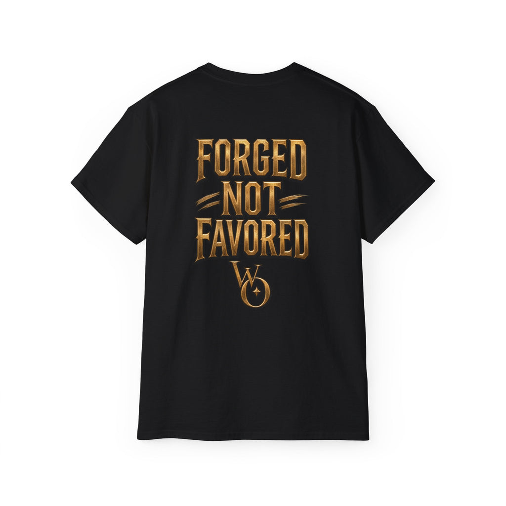 AA Discipline Over Destiny Tee — Forged Not Favored Spartan Helmet T-Shirt