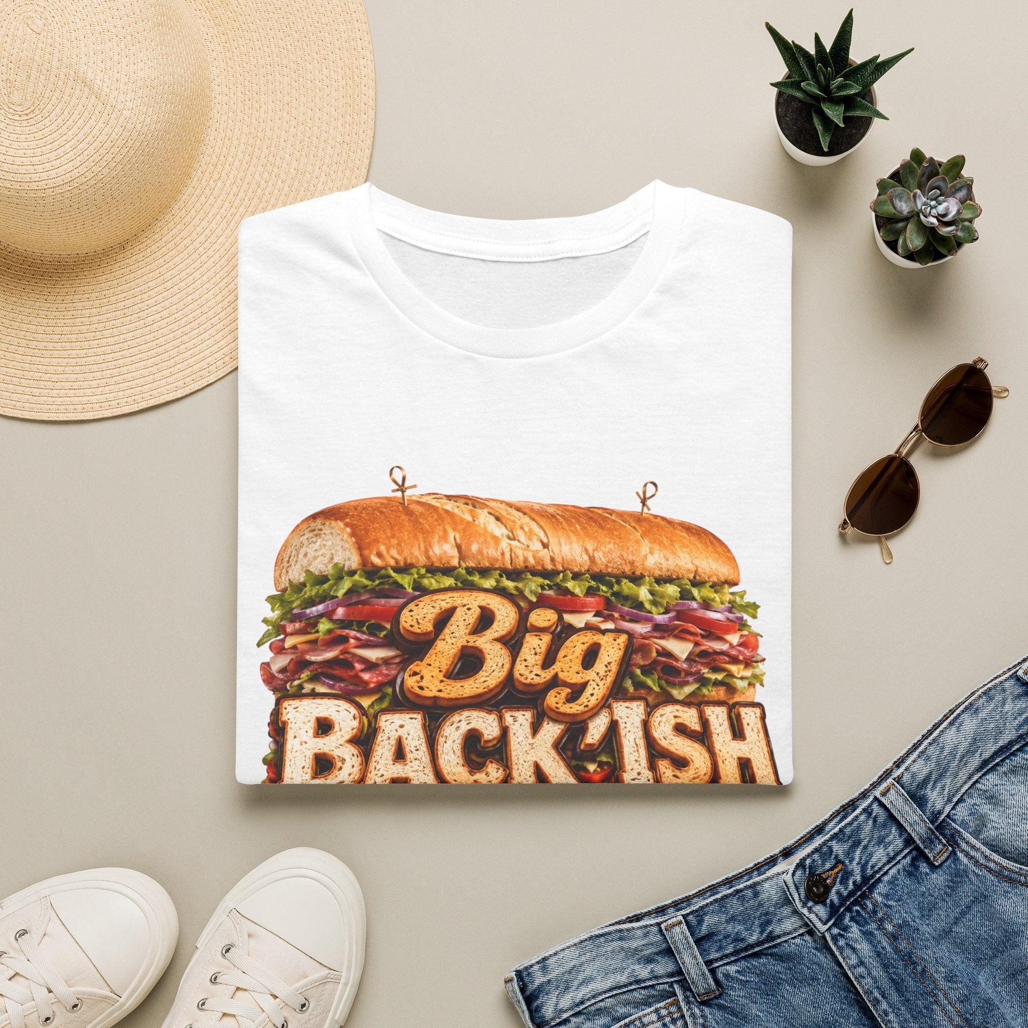 Big Back-ish Sandwich T-Shirt — Funny Food Graphic Tee