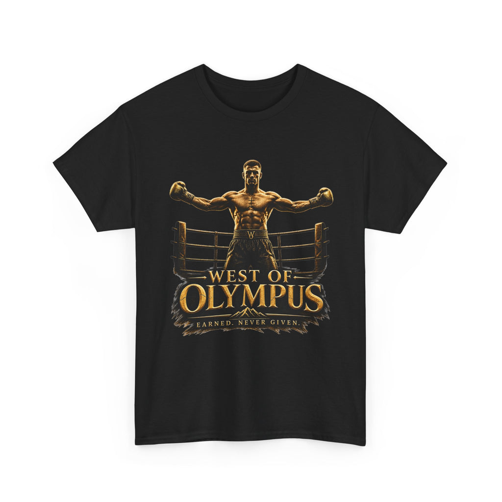 Boxer Champion T-Shirt – "West of Olympus" Gym Boxing Tee