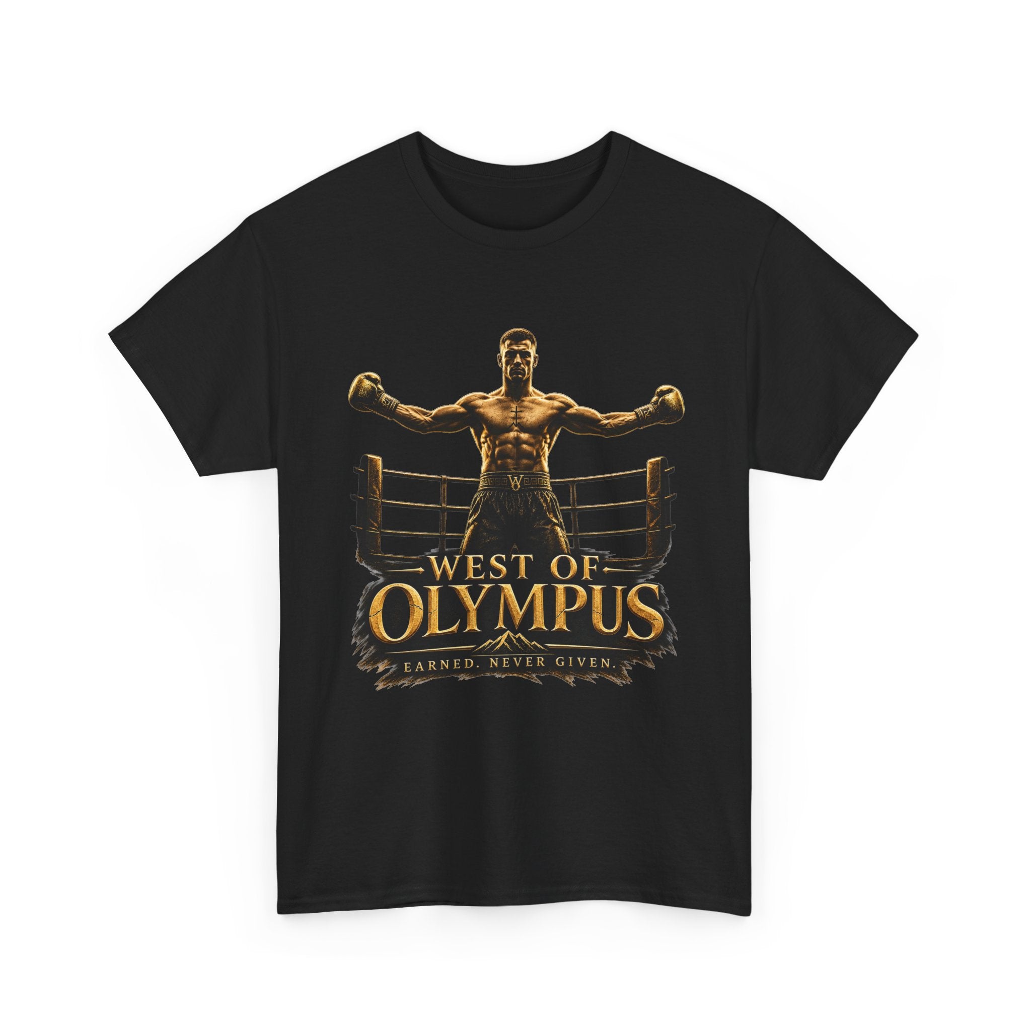 Boxer Champion T-Shirt – "West of Olympus" Gym Boxing Tee