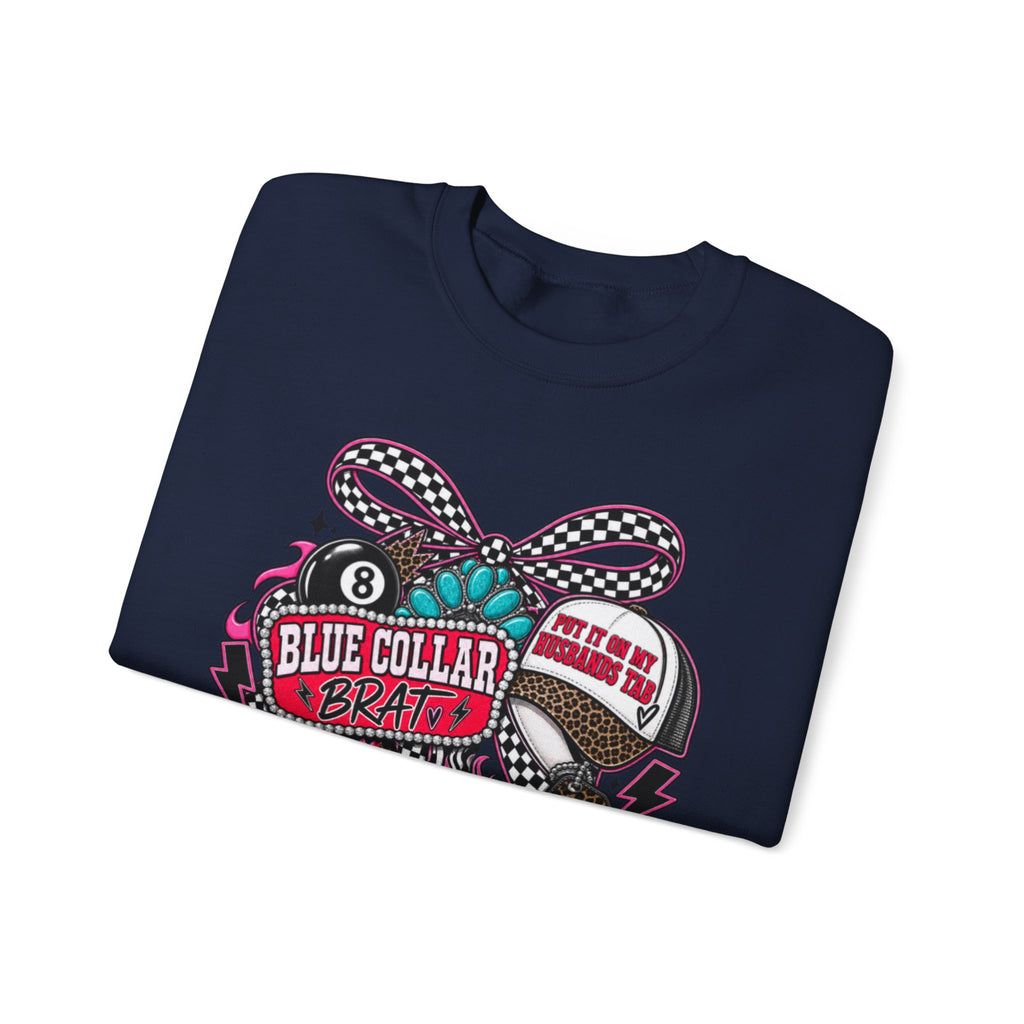 Sweatshirt — Blue Collar Brand Retro Heart & Sneaker Graphic Crewneck