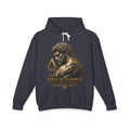 West of Olympus Hoodie — Greek Mythology God Statue Graphic Hoodie