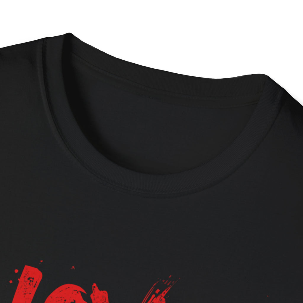T-Shirt — "Love and Violence" Red Drip Graphic Tee