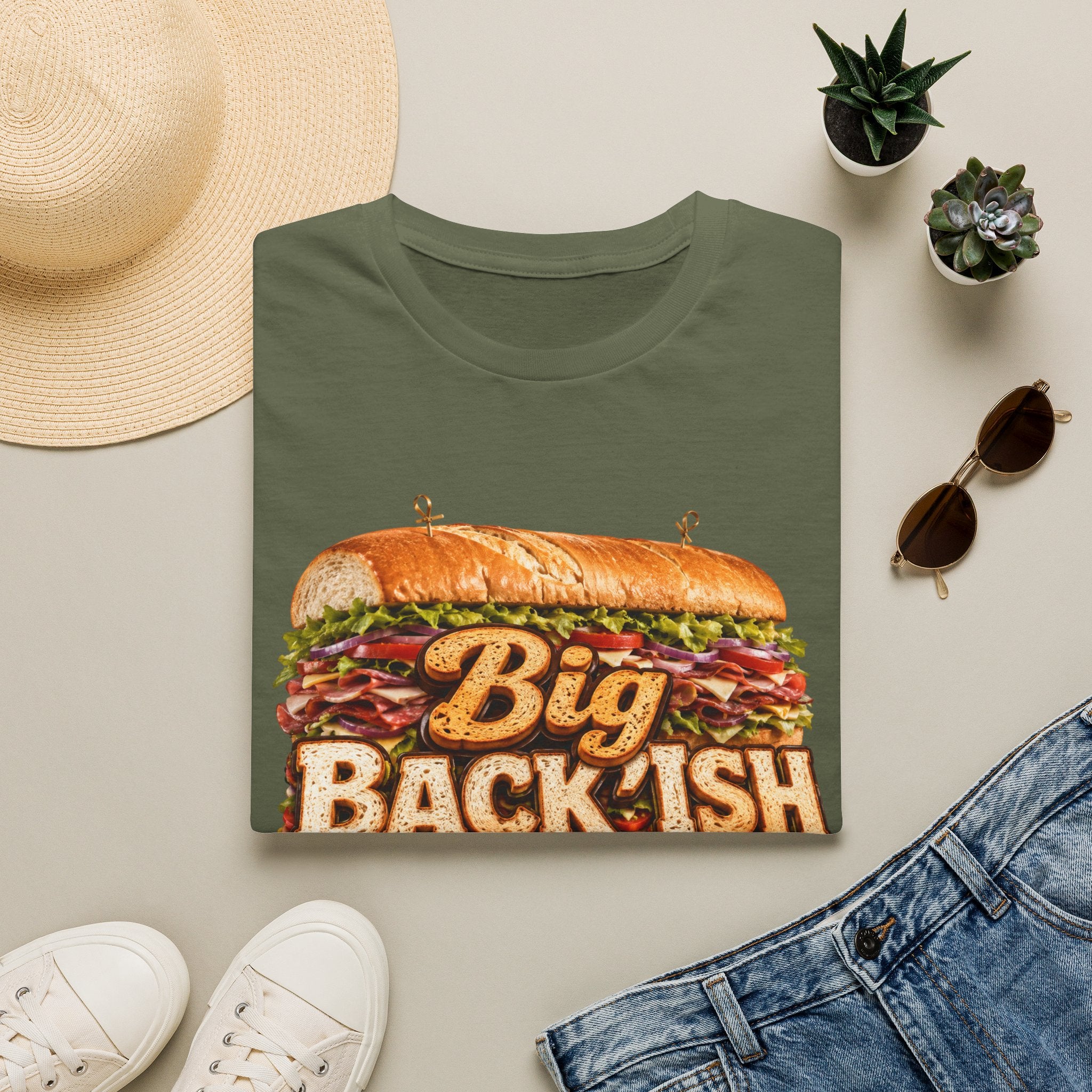 Big Back-ish Sandwich T-Shirt — Funny Food Graphic Tee