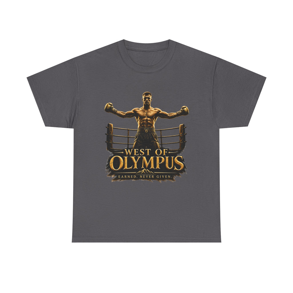 Boxer Champion T-Shirt – "West of Olympus" Gym Boxing Tee