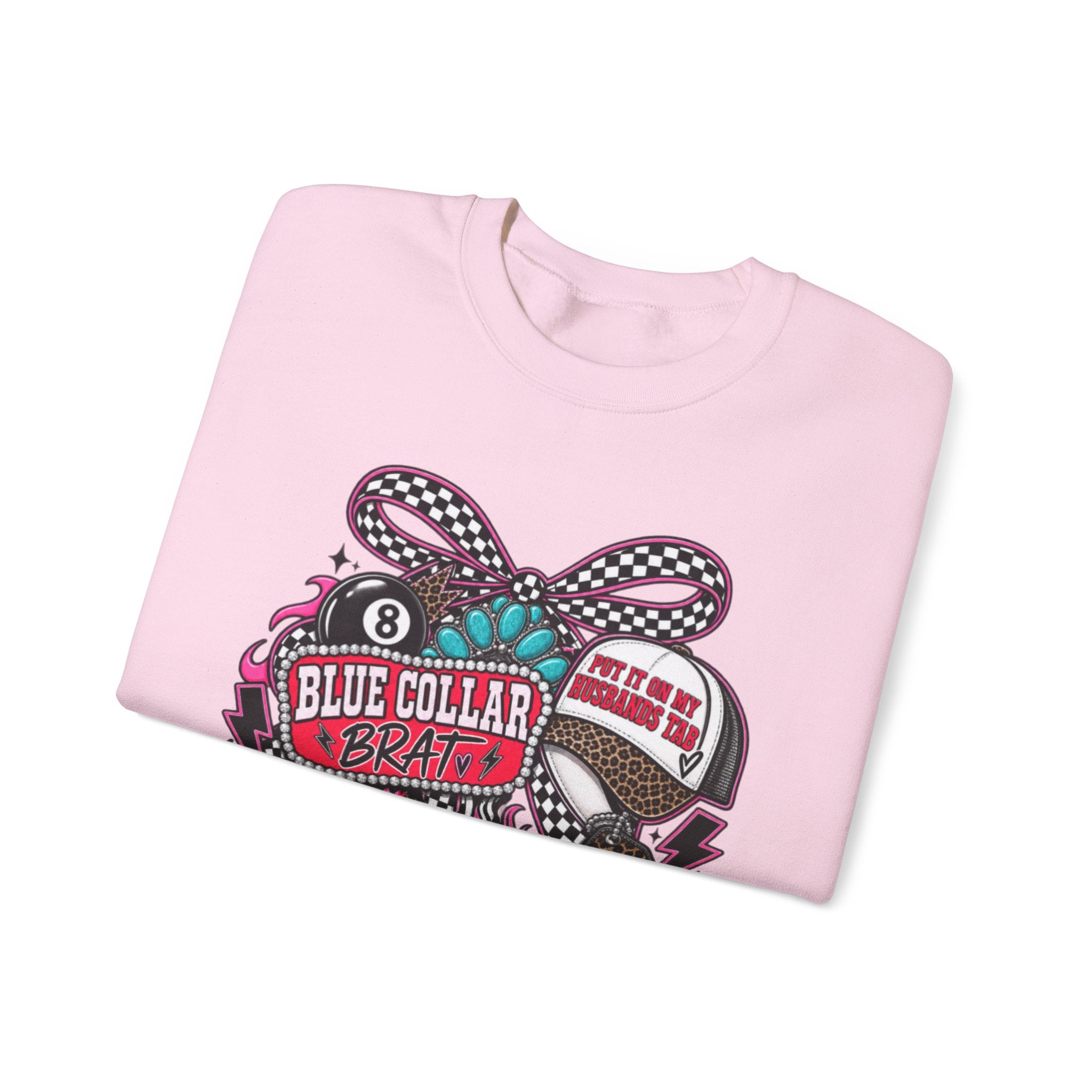 Sweatshirt — Blue Collar Brand Retro Heart & Sneaker Graphic Crewneck