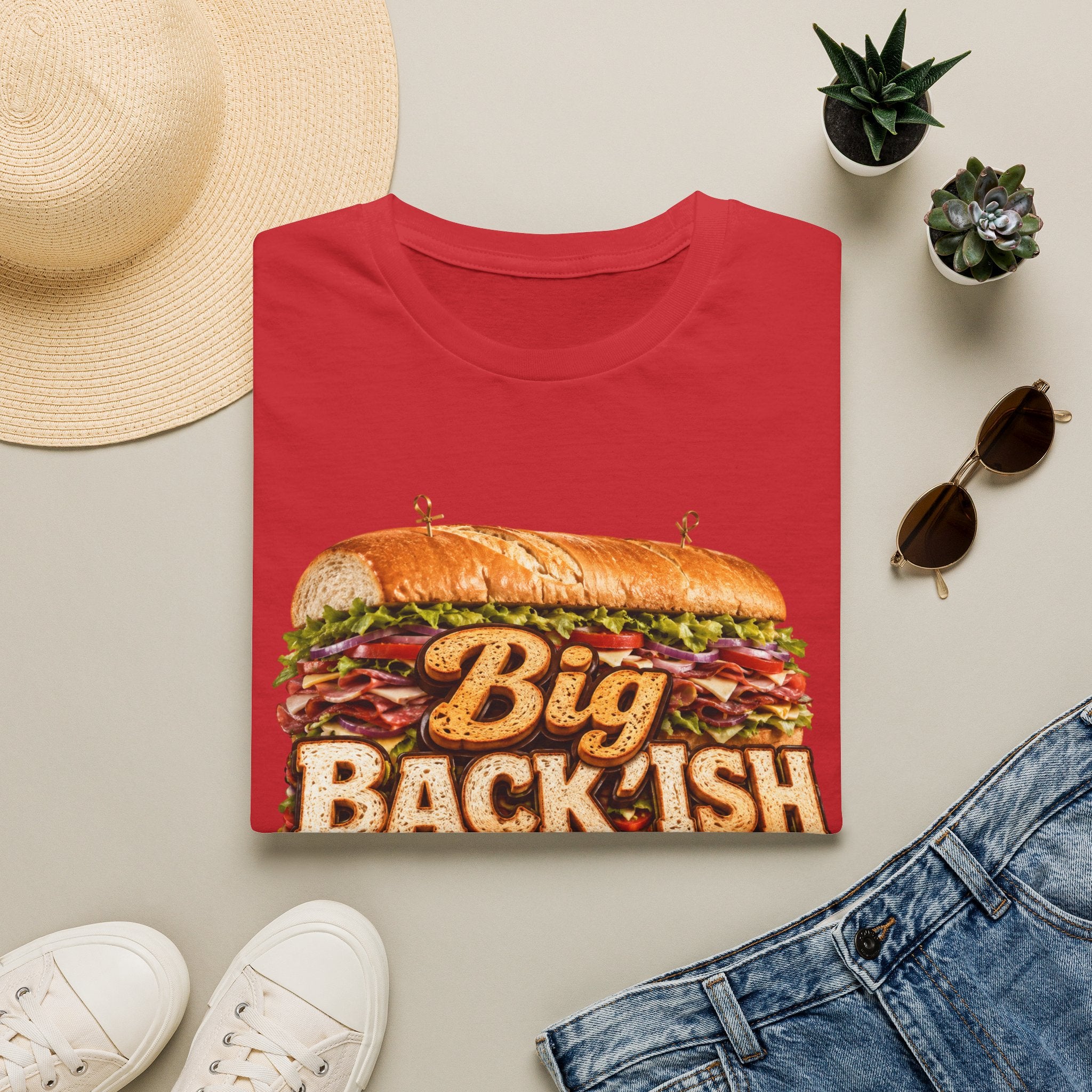 Big Back-ish Sandwich T-Shirt — Funny Food Graphic Tee