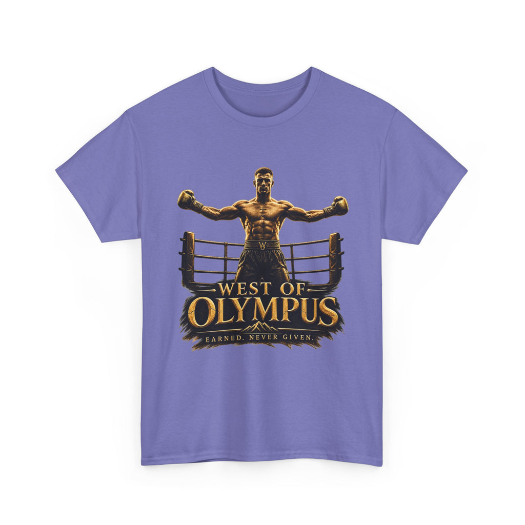 Boxer Champion T-Shirt – "West of Olympus" Gym Boxing Tee