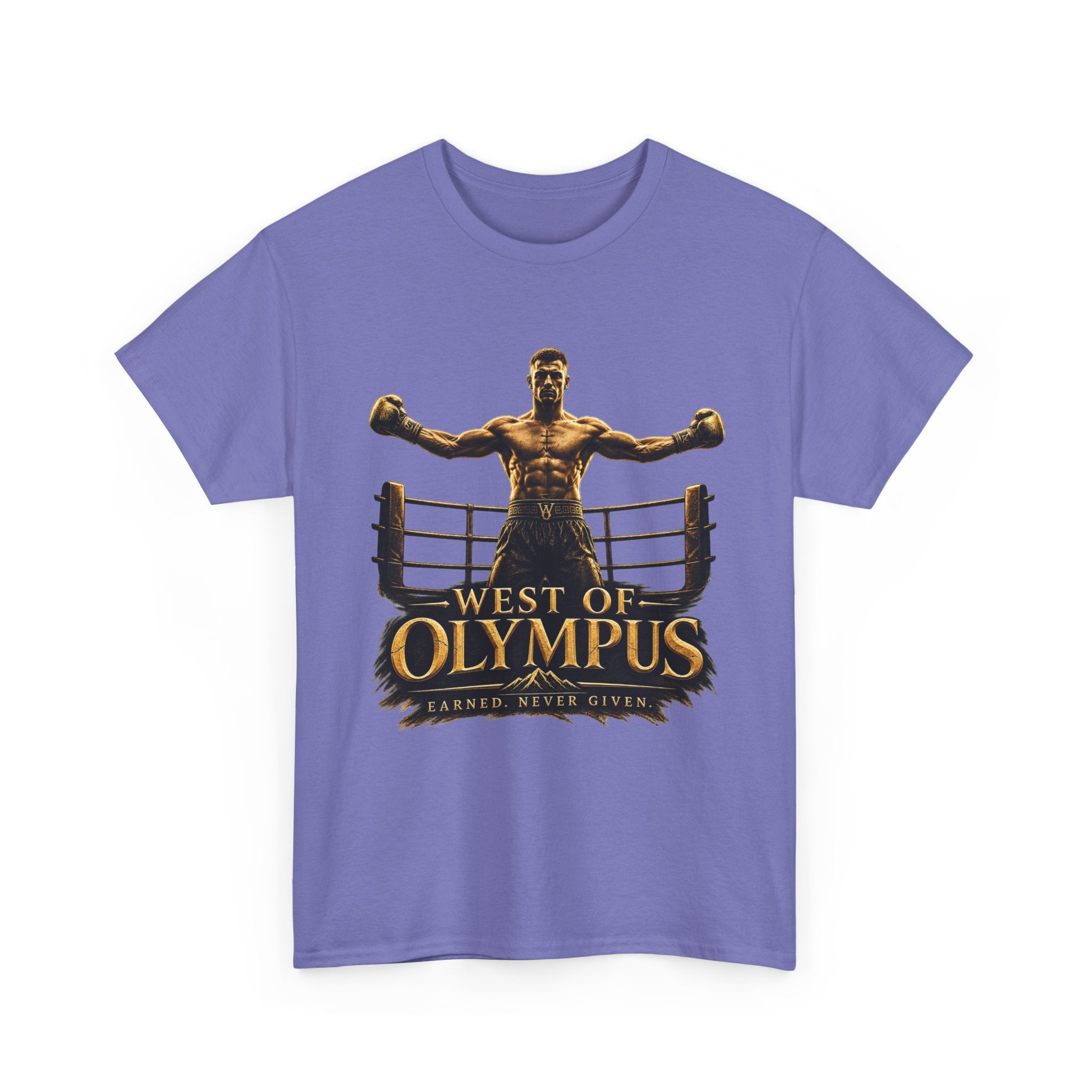 Boxer Champion T-Shirt – "West of Olympus" Gym Boxing Tee