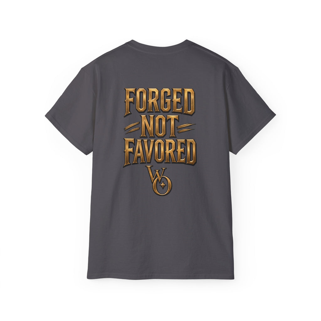 AA Discipline Over Destiny Tee — Forged Not Favored Spartan Helmet T-Shirt