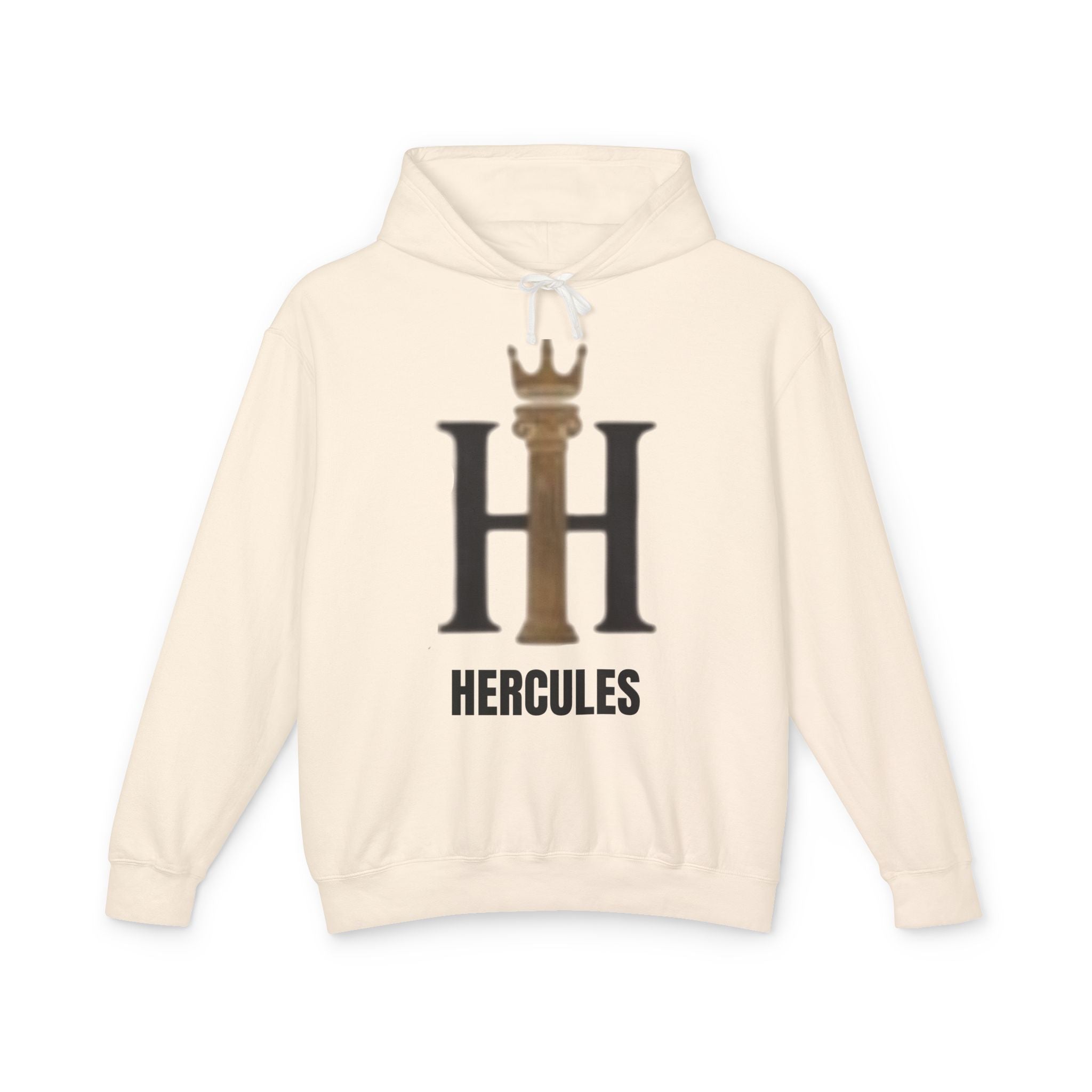 Hercules Crown Logo Hoodie — Lightweight Athletic Pullover
