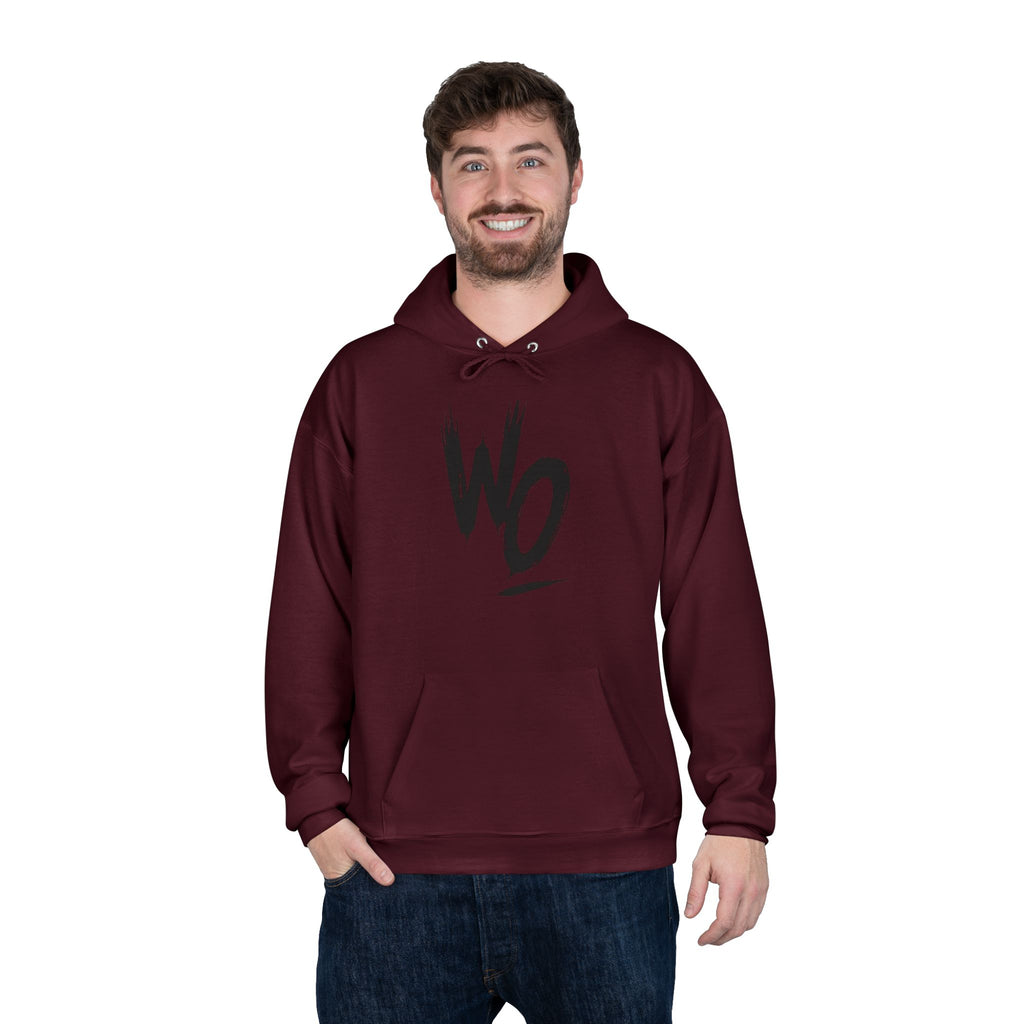 WO Brushstroke Hoodie — Minimal Graphic Pullover