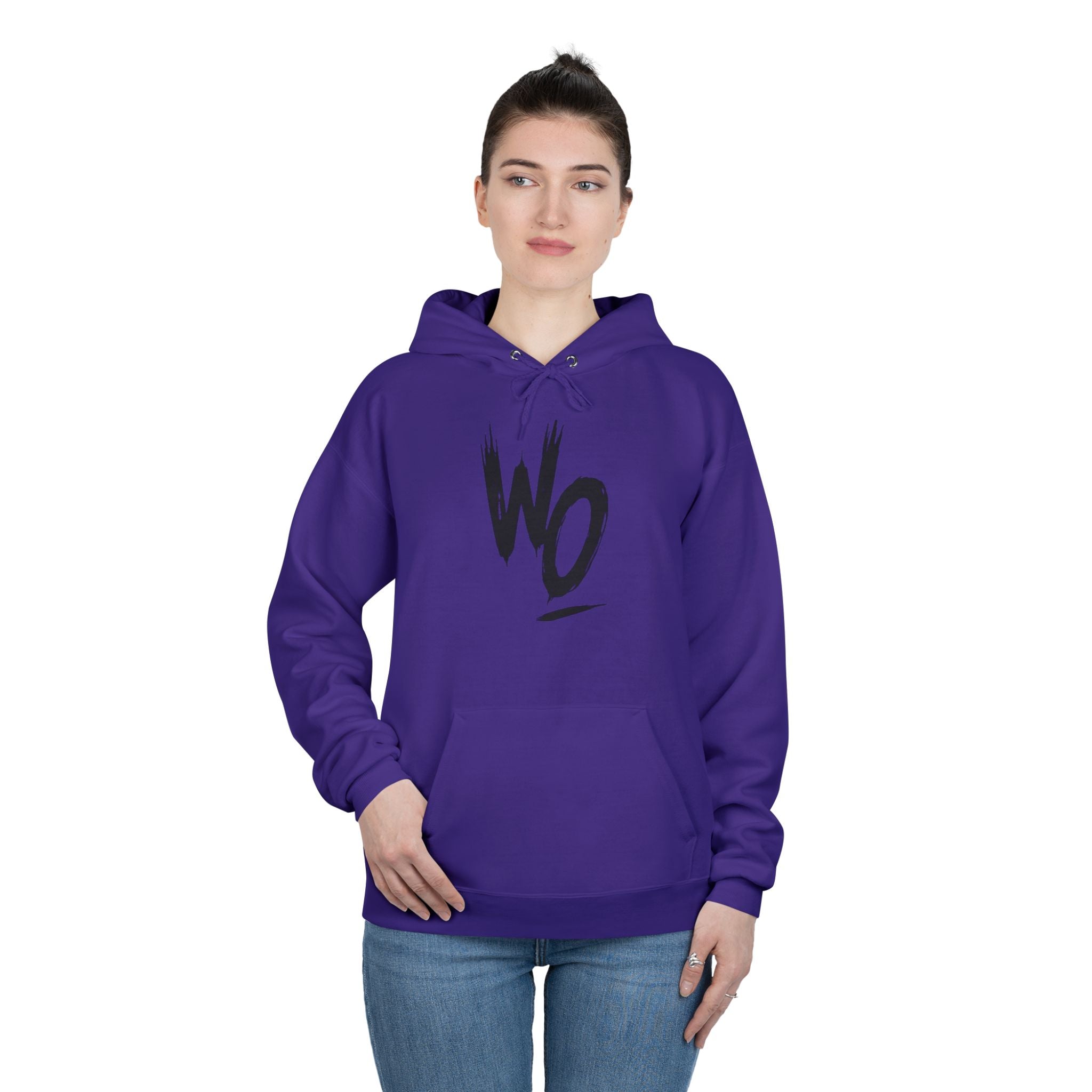 WO Brushstroke Hoodie — Minimal Graphic Pullover