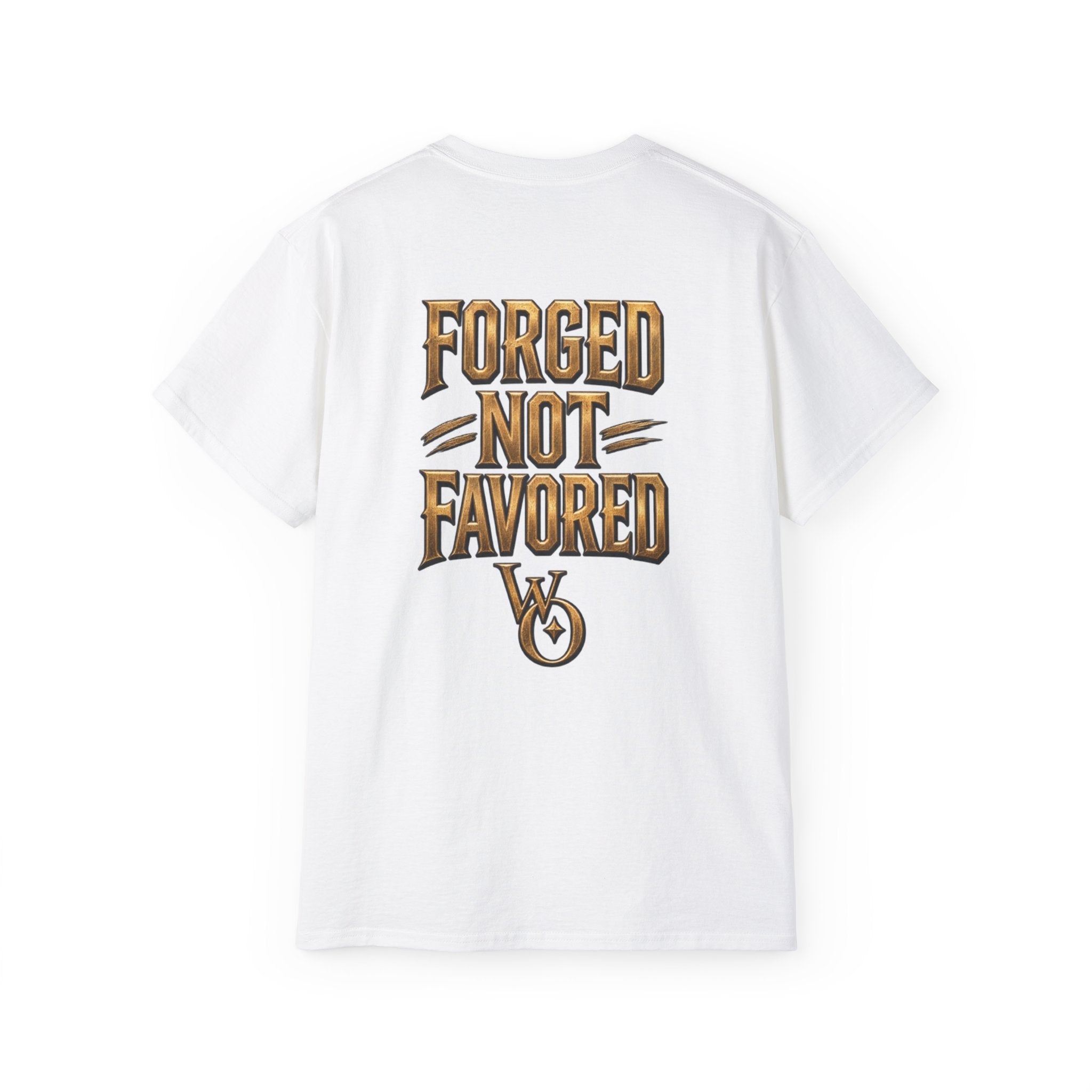 AA Discipline Over Destiny Tee — Forged Not Favored Spartan Helmet T-Shirt