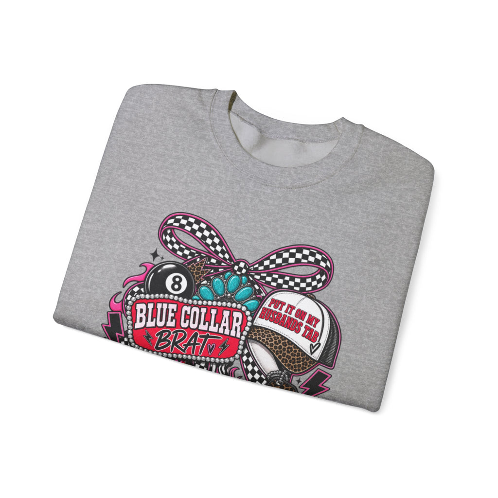 Sweatshirt — Blue Collar Brand Retro Heart & Sneaker Graphic Crewneck