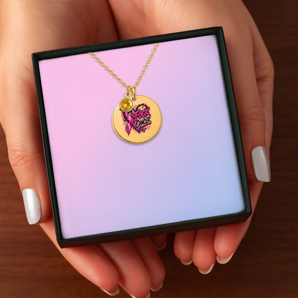 Coin Necklace F Cancer