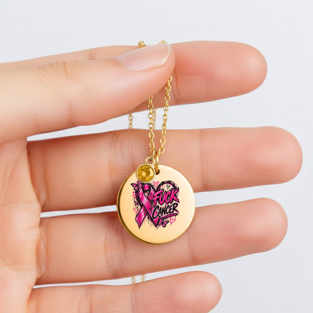 Coin Necklace F Cancer