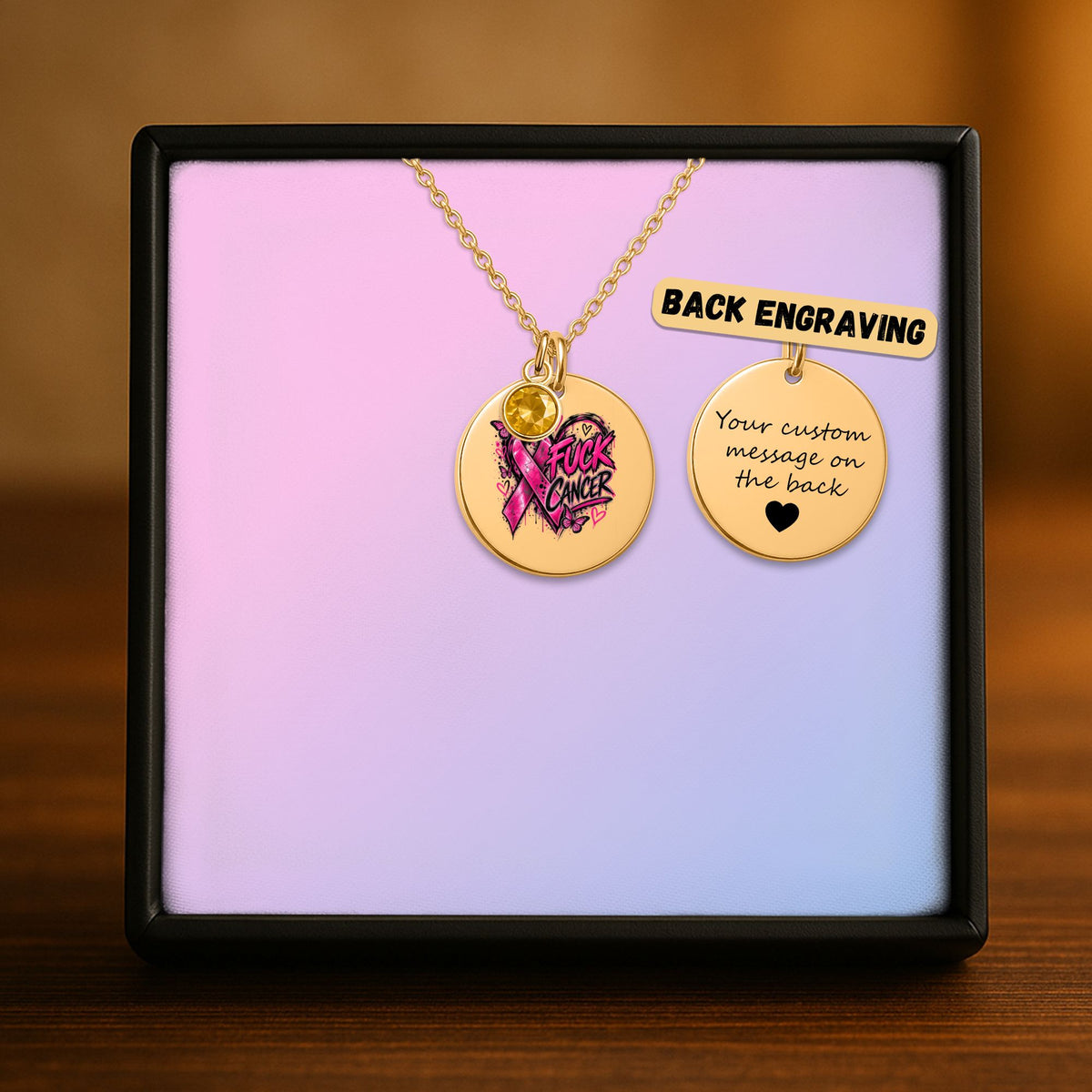 Coin Necklace F Cancer